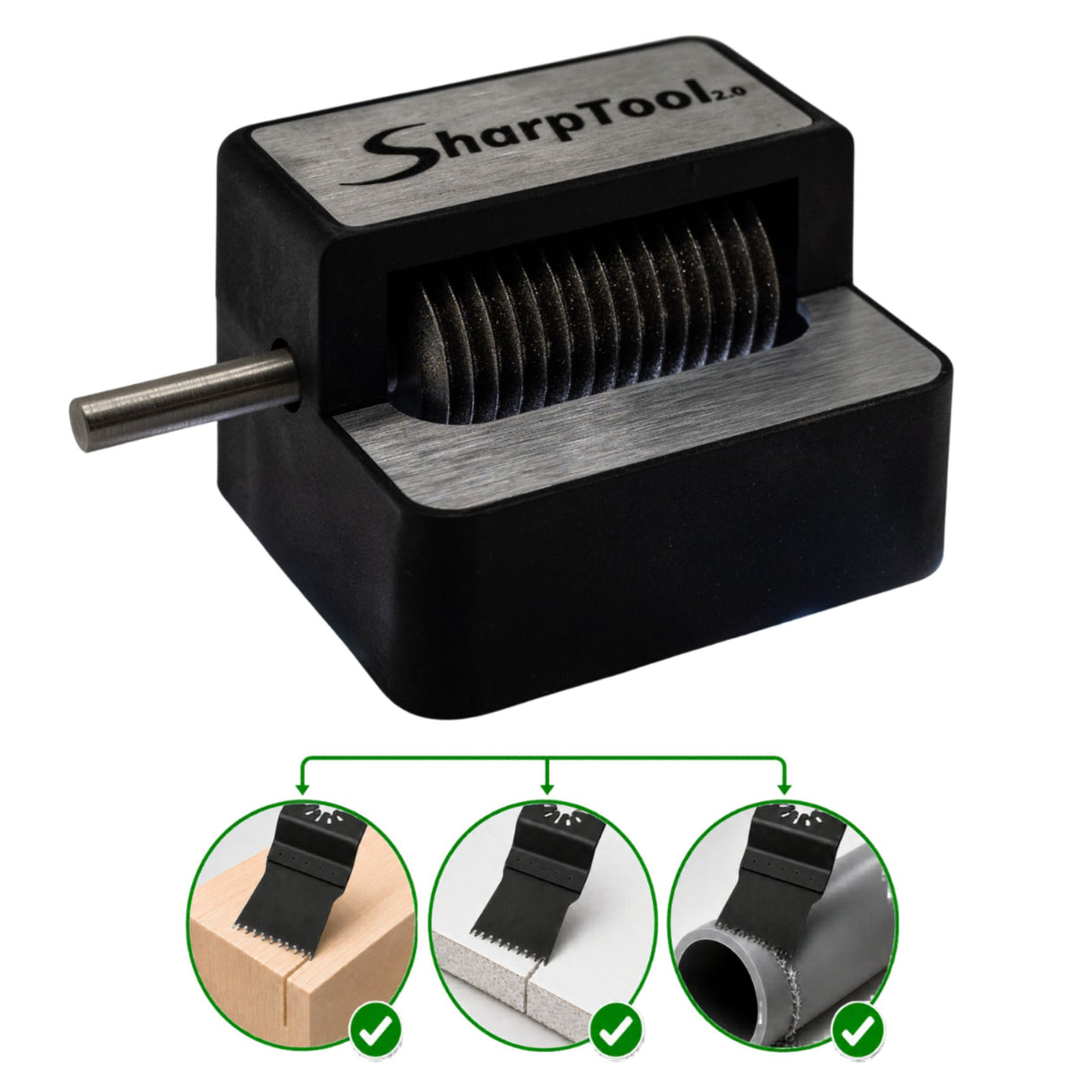 SharpTools | SharpTool 2.0 | Oscillating Multitool CBN Blade Sharpener ...